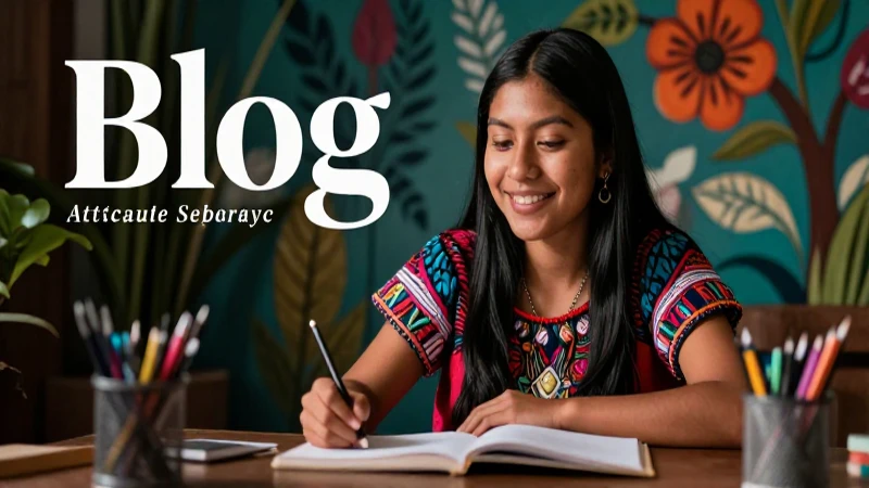 Ilustración premium de estudiante indígena mexicano
