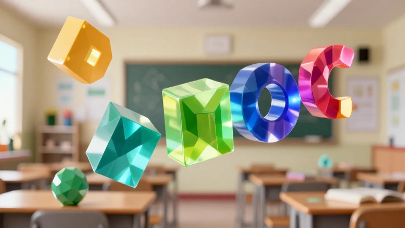 Números Enteros Ejemplos: 20 Casos Claros y Prácticos 5 Geometría flotante vibrante en aula moderna