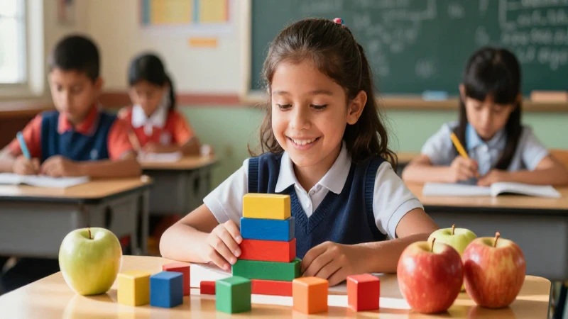 Estudiante mexicano feliz en clase