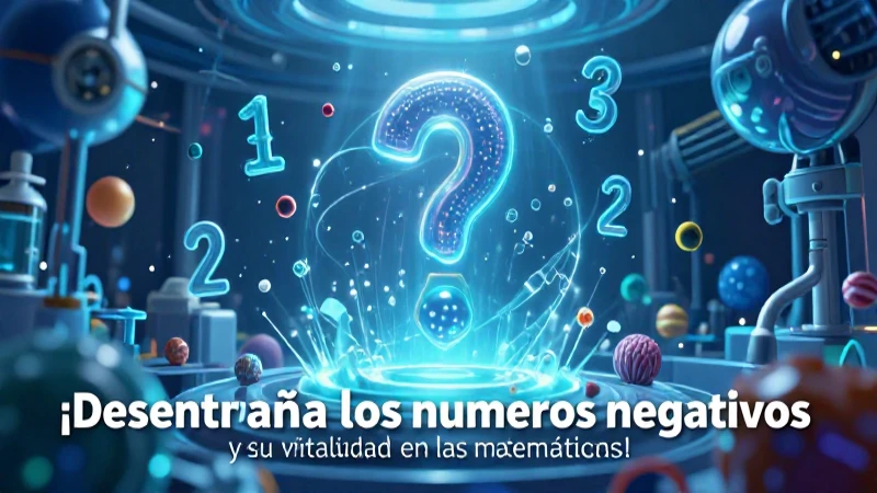 Visualización educativa de números negativos