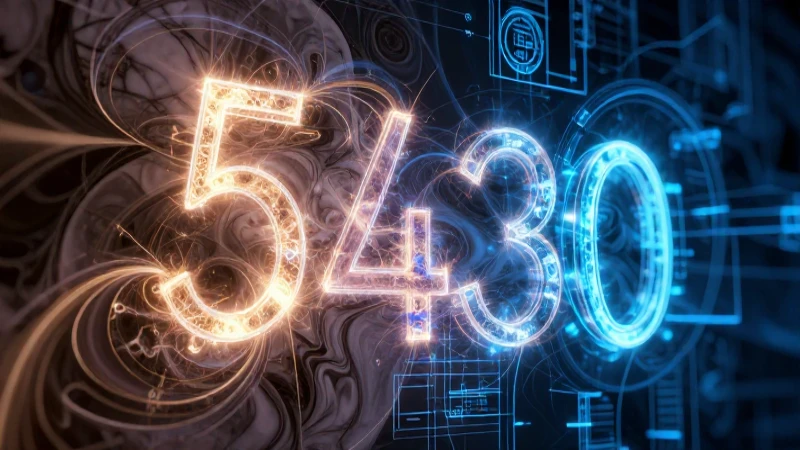 Fractal luminoso sobre mármol con diseño futurista