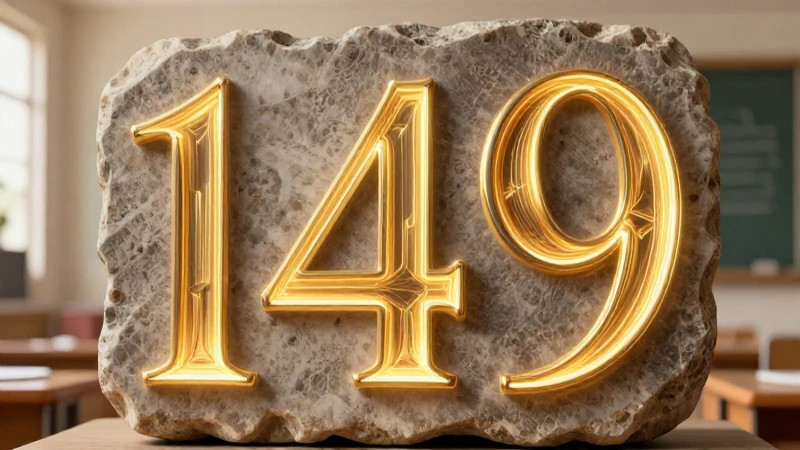 Numeral romano 149, estudio histórico visual
