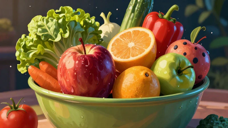 Qué es la nutrición y cuáles son sus tipos y nutrientes 3 Artesanal cuenco vibrante de frutas y verduras