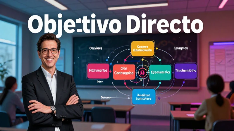 Ilustración educativa sobre Objeto Directo