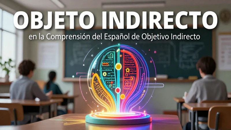 Objeto indirecto esencial para entender español