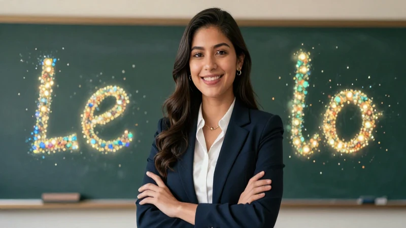 Educador mexicano joven con estilo profesional