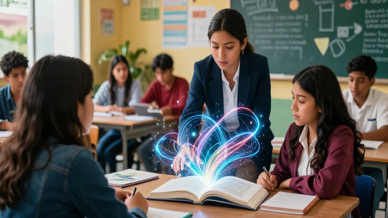 Objetivos y Subjetivos: Usos y Características Clave 3 Estudiantes mexicanos aprendiendo con estética moderna