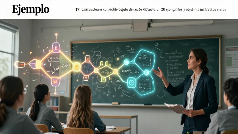 Cubierta dinámica sobre doble objeto gramatical