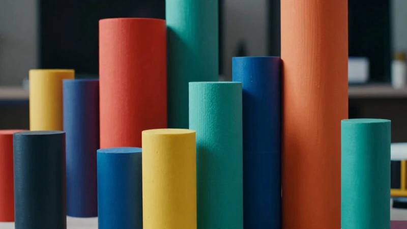 Objetos cilíndricos para una decoración moderna