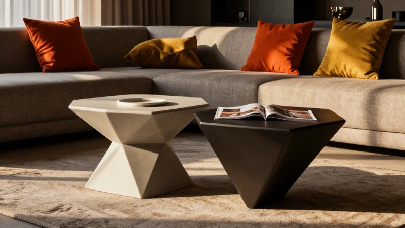 Interiores modernos, minimalistas y triangulares