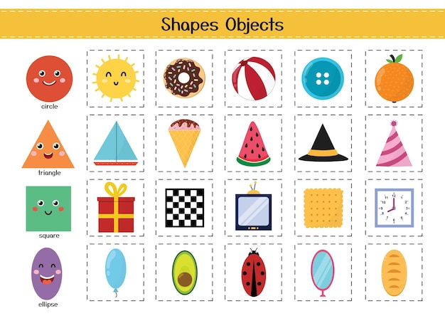 objetos figuras geometricas aprende con preescolar 1