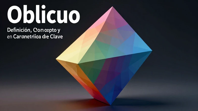 Oblicuo: Definición, Concepto y Características Clave 6 Render 3D de proyección oblicua sofisticada y detallada