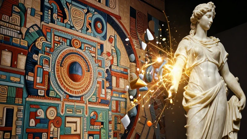 Fusión de arte mesoamericano y clásico