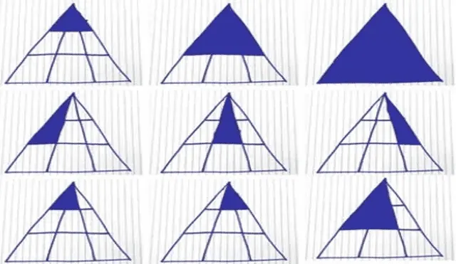observa la figura triangulos en formaciones sorprendentes 1
