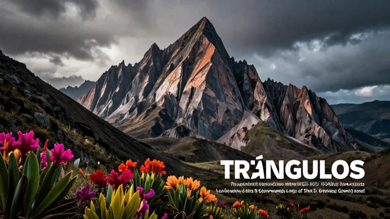 Observa la Figura: Triángulos en Formaciones Sorprendentes 3 Triángulos naturales en majestuosos paisajes montañosos