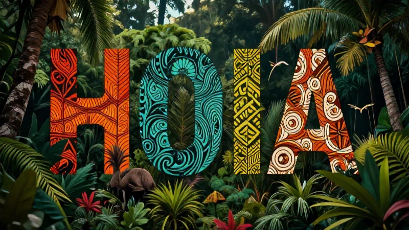 Oceania: Información, características, clima, fauna y más 4 Islas tropicales vibrantes, cultura oceánica estilizada y detallada