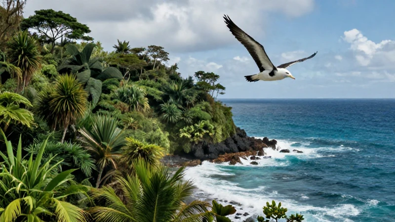 Oceánico: características, tipos, flora y fauna explicados 4 Paisaje oceánico educativo con flora y fauna