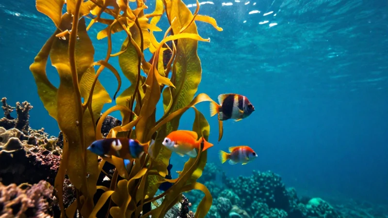 Oceánico: características, tipos, flora y fauna explicados 5 Flora marina vibrante en agua tropical