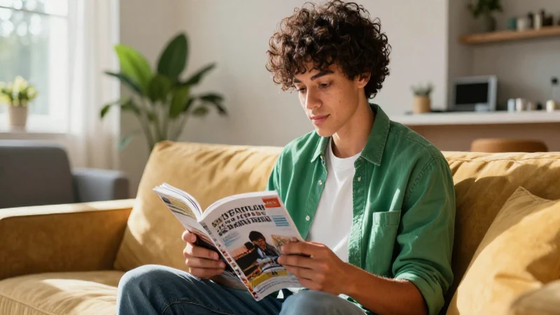 Ocio: Concepto, Importancia, Tipos y Ejemplos Clave 7 Joven leyendo tranquilo en espacio moderno