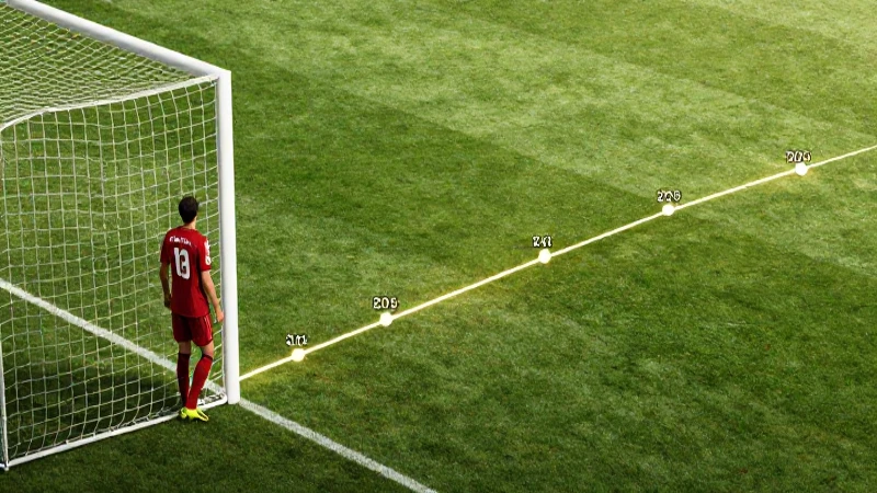 Jugador de fútbol con contexto visual educativo
