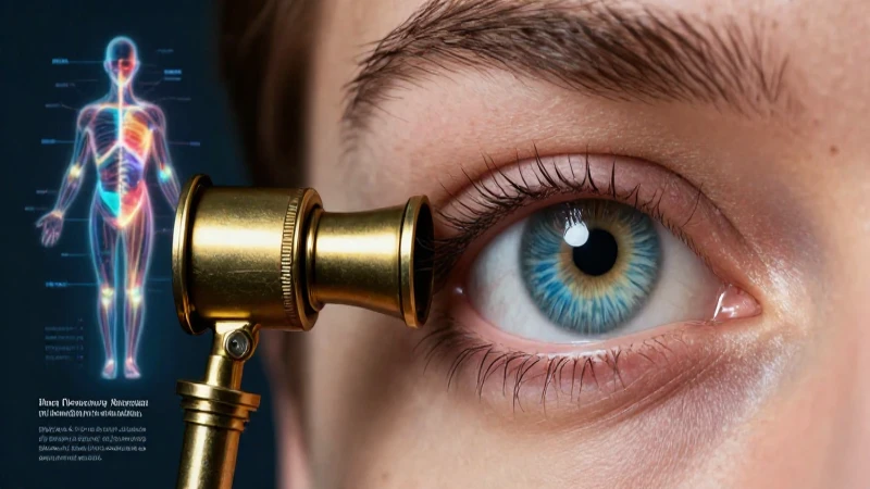 Ojo realista con escáner futurista