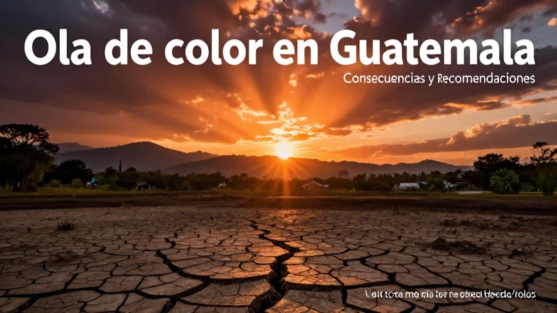 Ola de calor en Guatemala: consecuencias y consejos