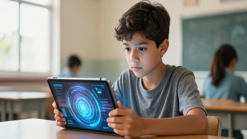 OMEP: Aprendo en Casa, la educación en tiempos de cambio 4 Joven mexicano estudia tecnología digital futurista