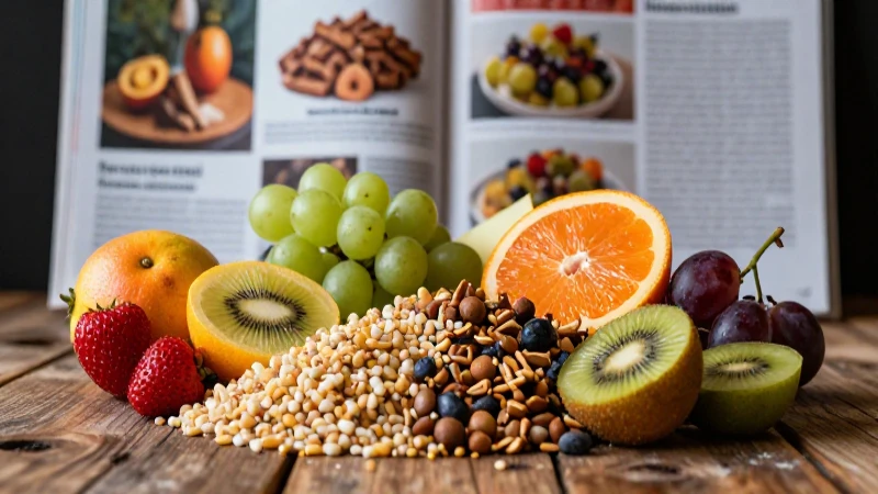 Comida equilibrada, estilo fotorealista vibrante