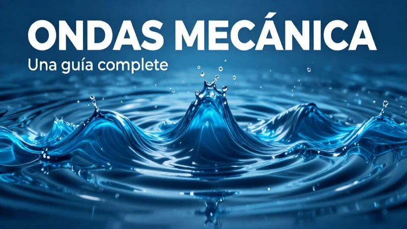 Ondas mecánicas visuales y dinámicas con iluminación cinematográfica
