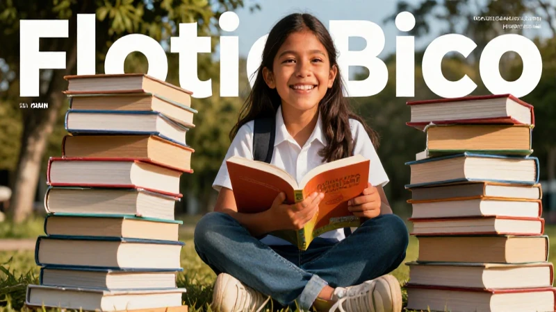 Estudiante mexicano alegre con libros vibrantes