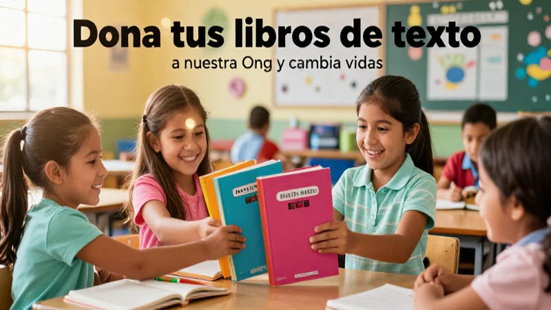 Dona libros y transforma vidas