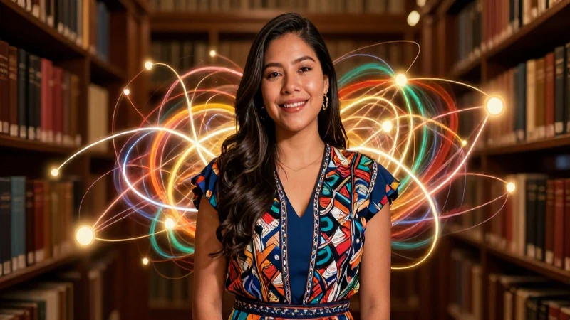 Retrato vibrante de educador mexicano académico