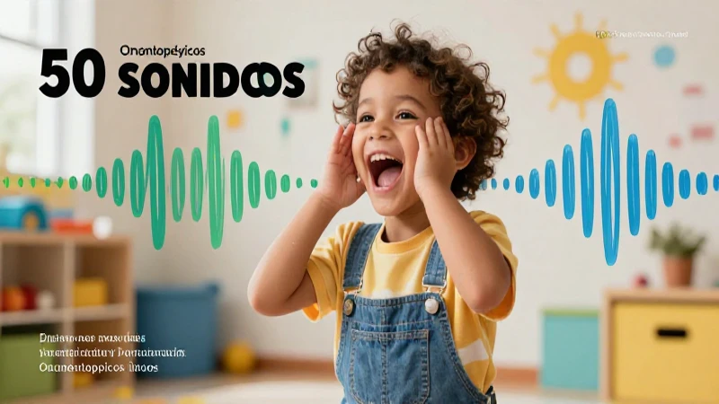 Onomatopeya Ejemplo: 50 Sonidos Onomatopéyicos Únicos 8 Onomatopeyas infantiles para aprendizaje visual