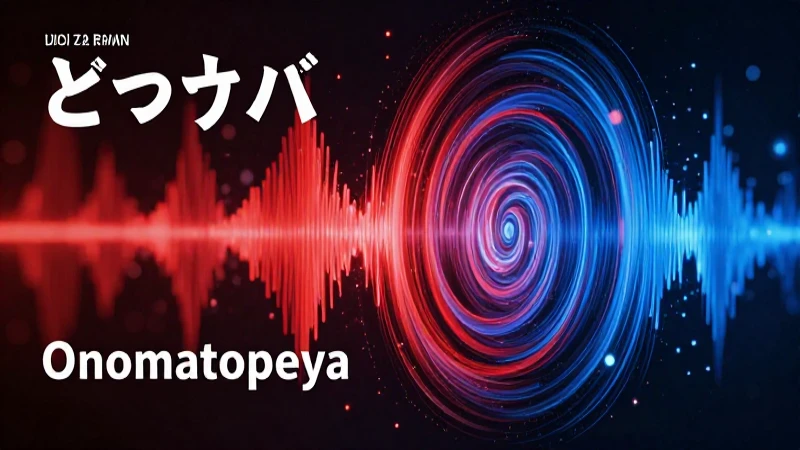 Conceptos visuales de onomatopeyas japonesas