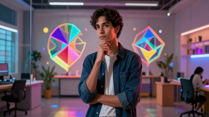 Qué es la ontología y cuáles son sus tipos esenciales 4 Joven estudioso con estética vibrante y luz cinematográfica