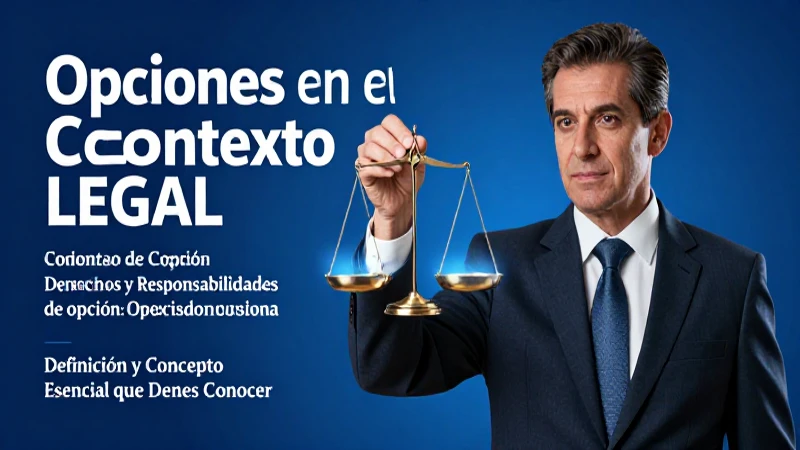 Opción: Definición y Concepto Esencial que Debes Conocer 4 Derechos y responsabilidades legales definidos