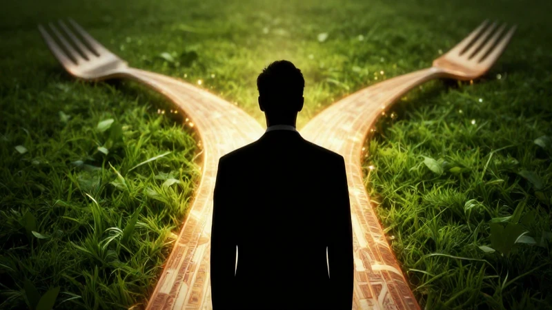 Silueta reflexiona sobre el camino económico