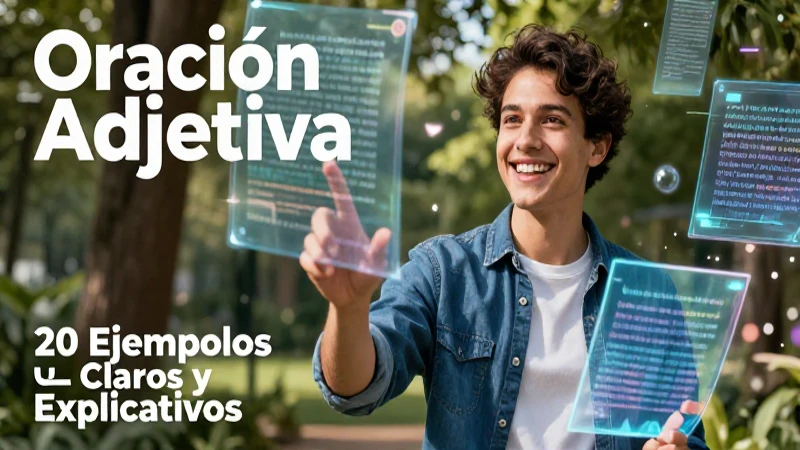 Oración adjetiva: 20 Ejemplos Claros y Explicativos 6 Guía visual de oraciones adjetivas explicativas
