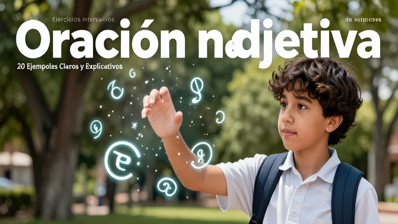 Oración adjetiva: 20 Ejemplos Claros y Explicativos 14 Ejercicios didácticos de oraciones adjetivas
