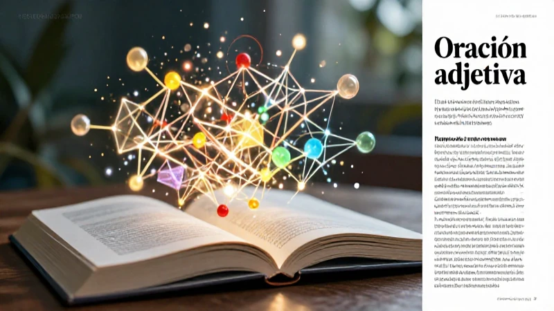 Oración adjetiva: 20 Ejemplos Claros y Explicativos 12 Portada educativa sobre oraciones adjetivas
