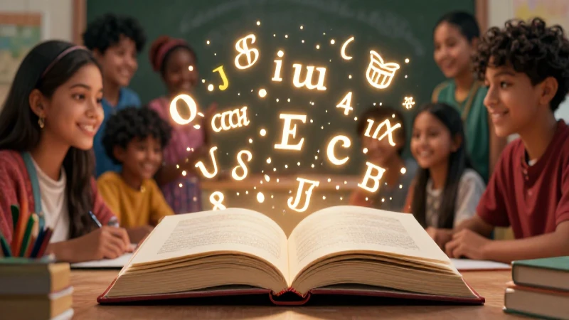 Oración adjetiva: 20 Ejemplos Claros y Explicativos 7 Estilo educativo mexicano vibrante con estudiantes y libros