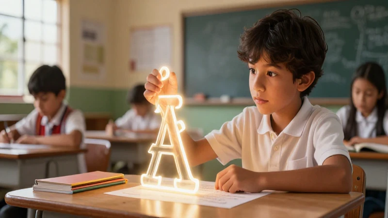 Oraciones: 50 ejemplos con palabras claras y sencillas 3 Estudiante analiza oraciones en aula mexicana
