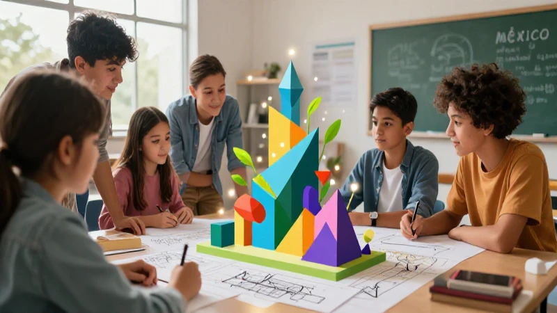 Jóvenes mexicanos diseñan arquitectura futurista vibrante