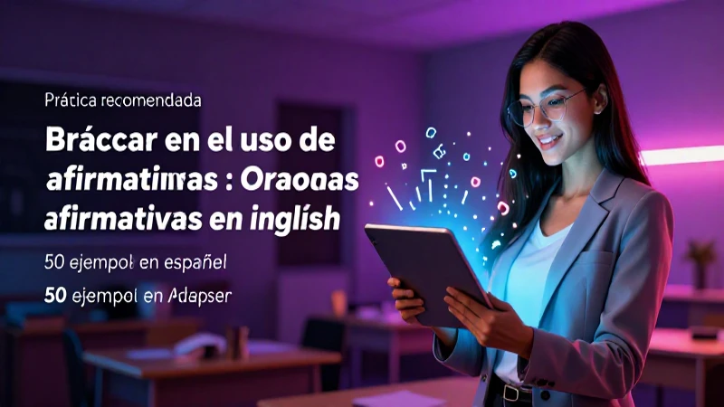 Oraciones afirmativas en inglés: 50 ejemplos en español 7 Mejora tus oraciones afirmativas con 50 ejemplos