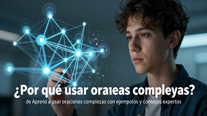Gráfico moderno sobre oraciones complejas