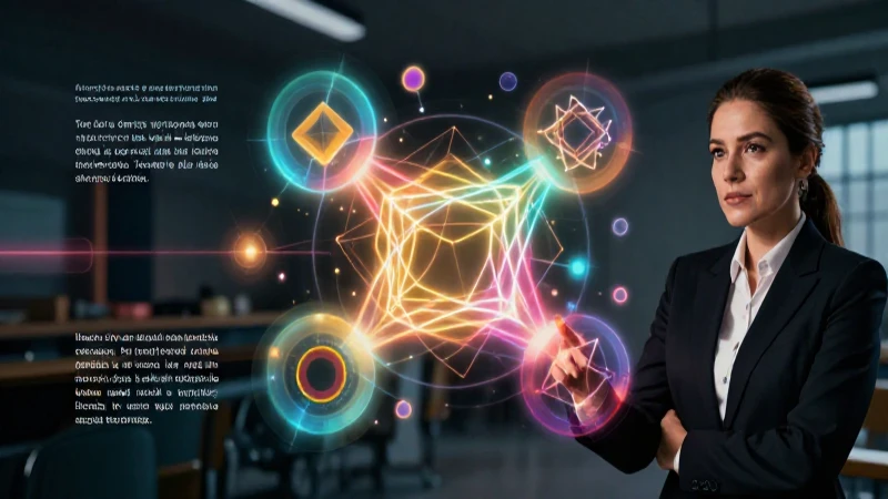 Geometría brillante simboliza conocimiento académico moderno