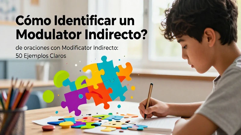 Identifica el modificador indirecto en oraciones