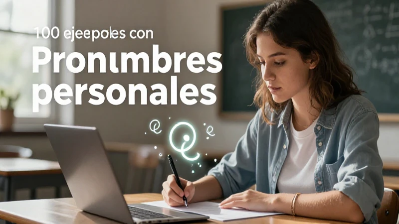 Pronombres como sujetos: cien ejemplos claros