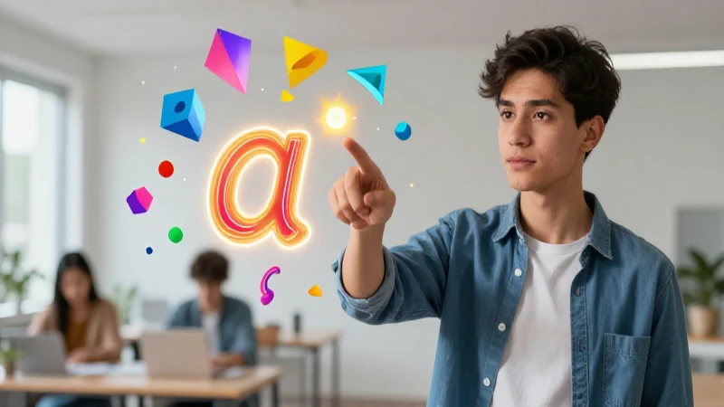 Oraciones con sustantivos: 60 Ejemplos para Aprender 13 Estudiante señala conceptos de lenguaje moderno