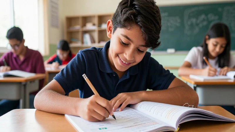Oraciones con sustantivos: 60 Ejemplos para Aprender 6 Joven mexicano estudiando con intensa concentración